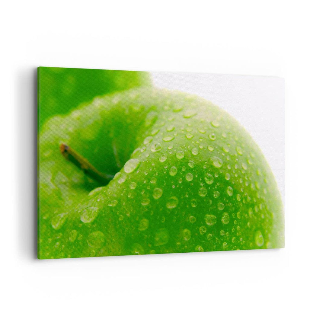 Bilder auf Leinwand 100x70cm Leinwandbild Apfel Obst Vitamin Gesundheit Gross Wanddeko Bild Schlafzi