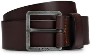BOSS Herren Jeeko_sz40 Gürtel (1er Pack) 80 Dark Brown202, 80 Dark Brown202
