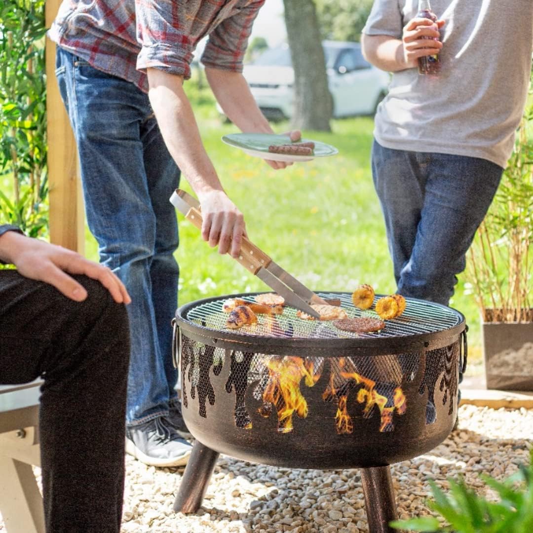 La Hacienda Wildfire Ø 61 cm - Feuerschalen für den Garten - Feuerstelle Outdoor & Feuertonne - Feue