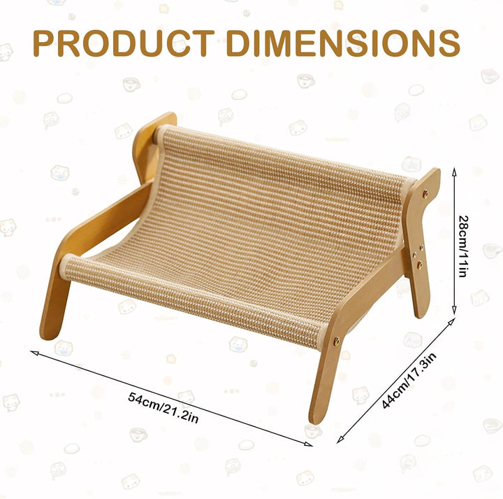 Kratzsofa Katzenbett,Kätzchen Kratzcouch-Sisal Kratzstuhl für Katzen Outdoor&amp;Indoor Katzen-Lounge-St