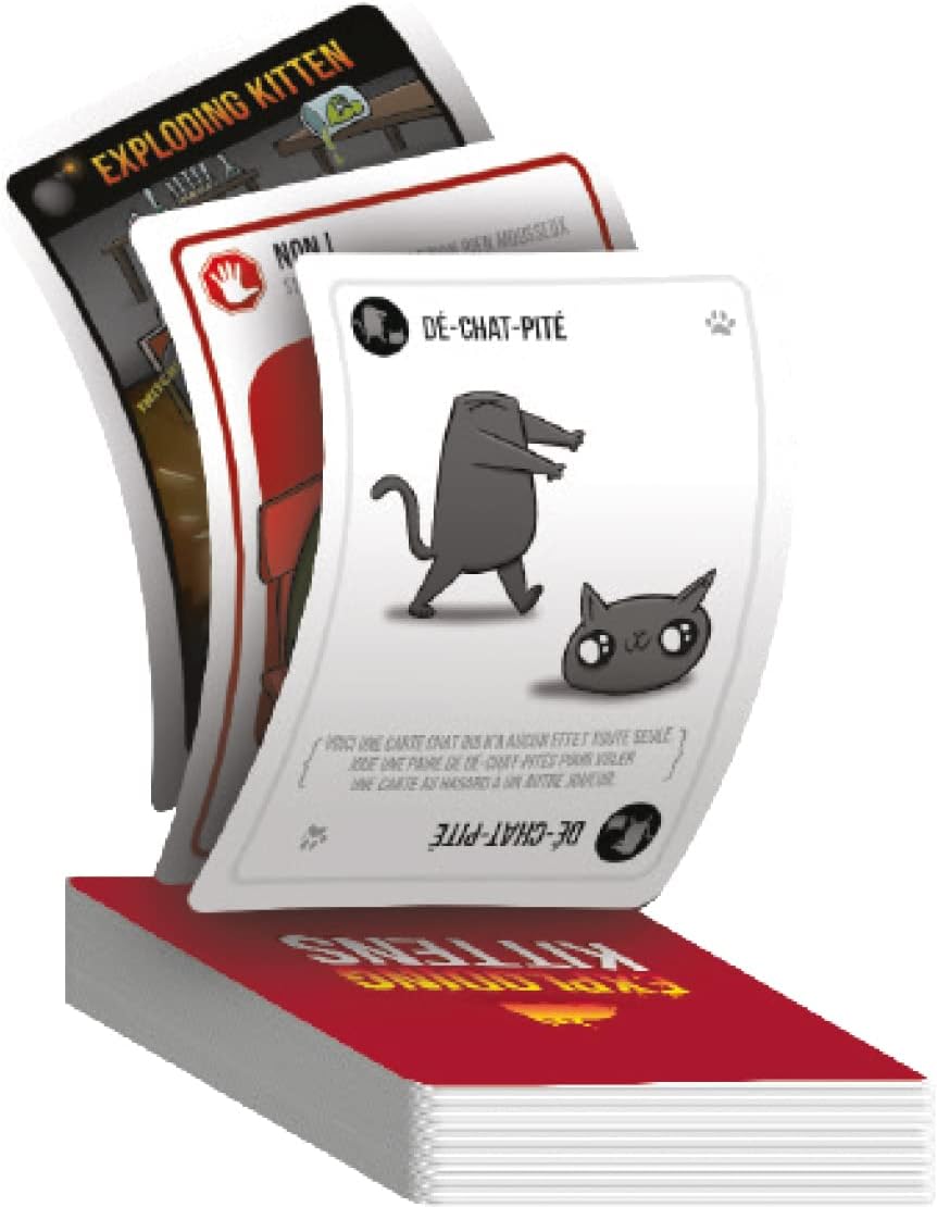 Zombie Kittens – Gesellschaftsspiel – für 2 bis 5 Spieler – 7 Jahre und älter – Spiel auf Französisc