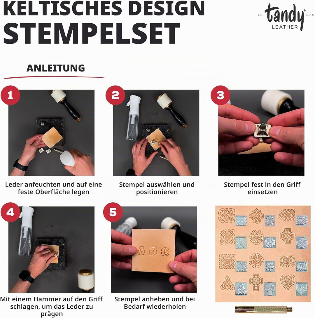 Tandy Leder Factory Keltisches Stempel Set,
