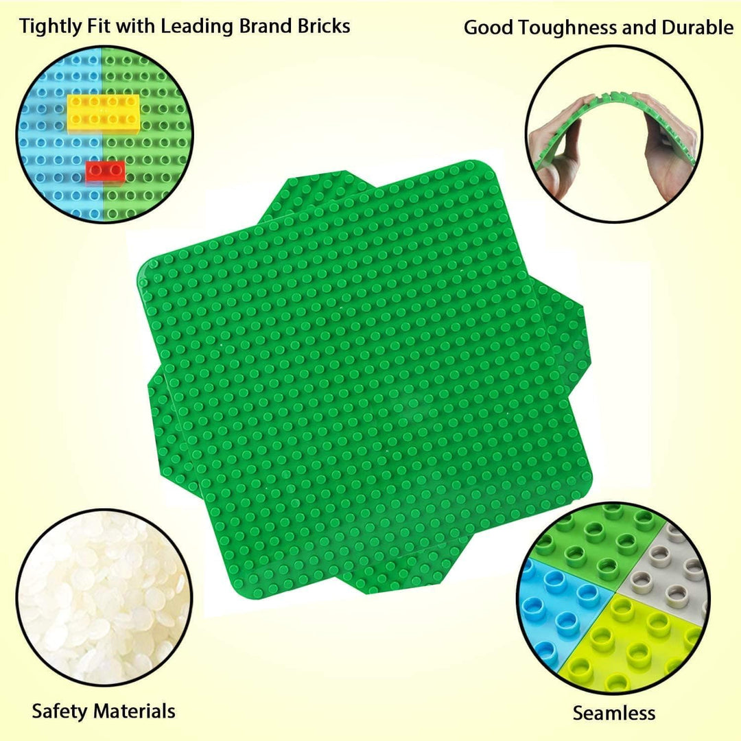Grosse Bauplatte Kompatibel mit Lego Duplo Platten,Classic grosse Grundplatte,38.4 * 38.4cm Platten-