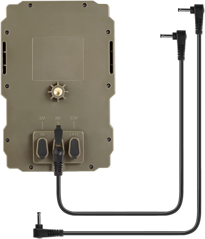 FunKind Solarpanel für Wildkamera DC 6V-12V 3000mAh Wiederaufladbarer Akku, Jagdzubehör für Wildtier