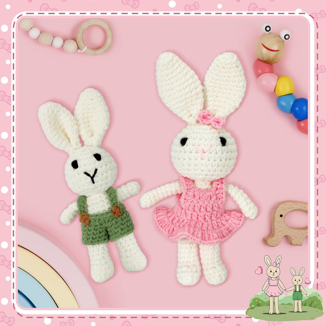 Grosse Schwester Geschenk, Handgemachte gehäkelte Kaninchen für Mädchen, Perfektes Geschwistergesche