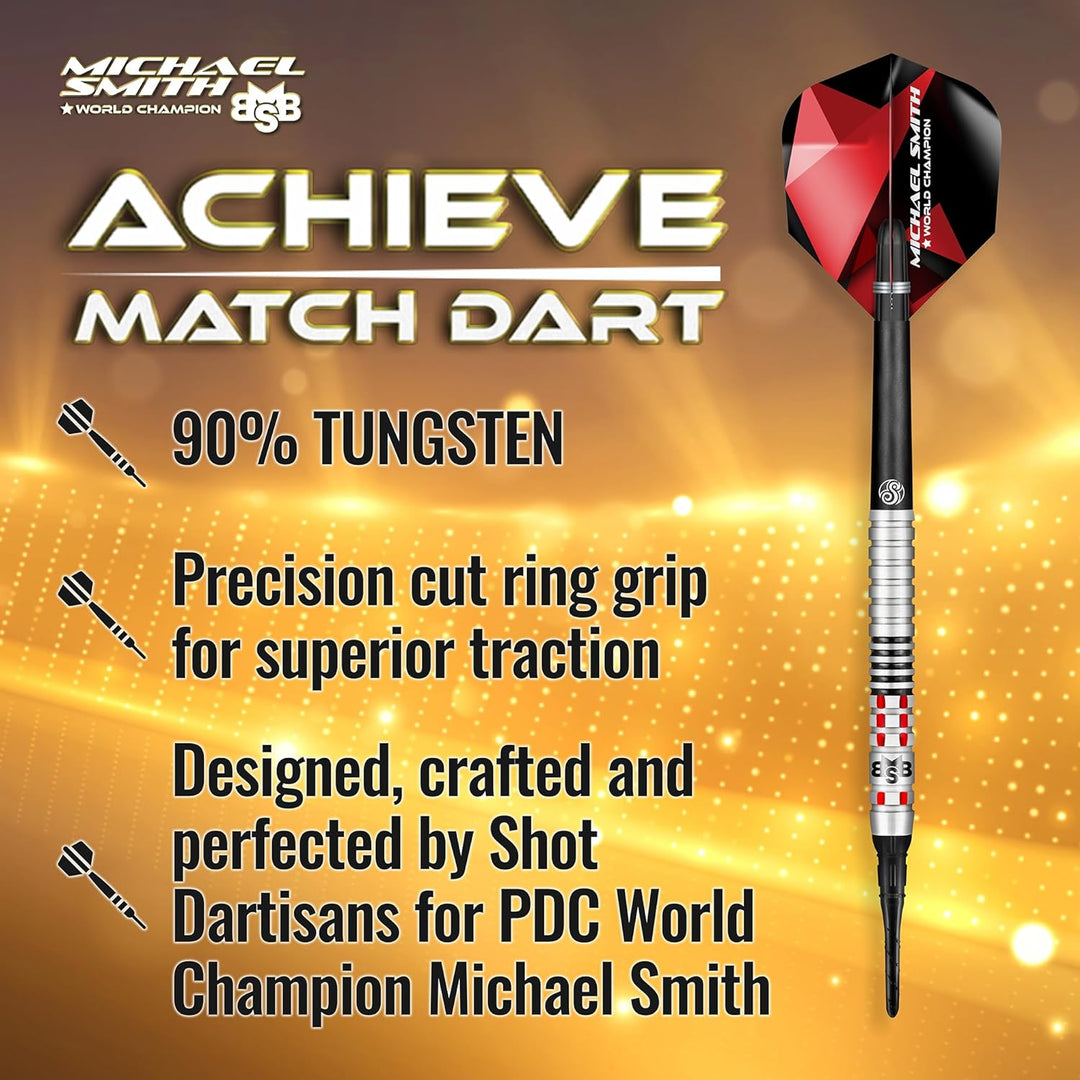 Shot Soft Darts Michael Smith Bully Boy Achieve Matchdart 90% Tungsten Softtip Darts Softdart Hochwe