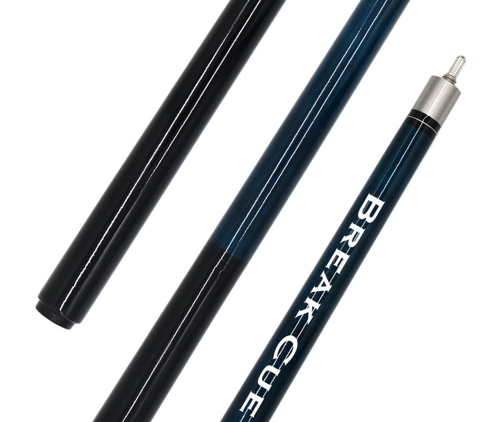 Billard Break Jump Queue - 3-teilig, Schnellverschluss, Navy Blau, 143cm