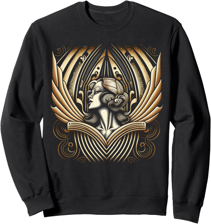 Art Deco Artwork Aesthetic Roaring 1920er 1930er Jahre Stil Sweatshirt