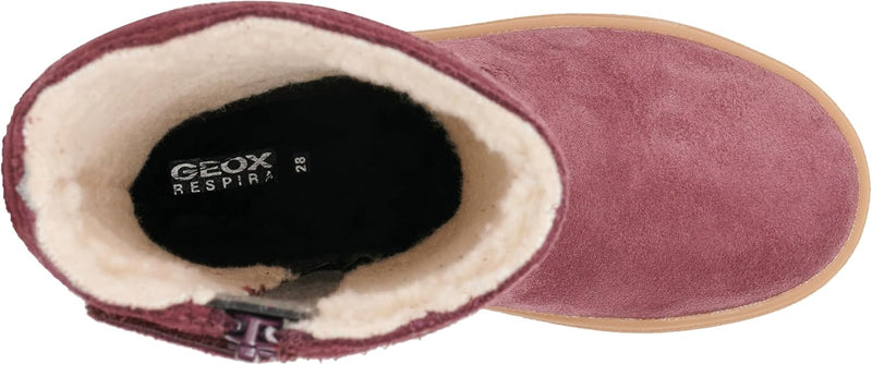 Geox Mädchen J Theleven Girl WPF Ankle Boot 24 EU Prune, 24 EU Prune
