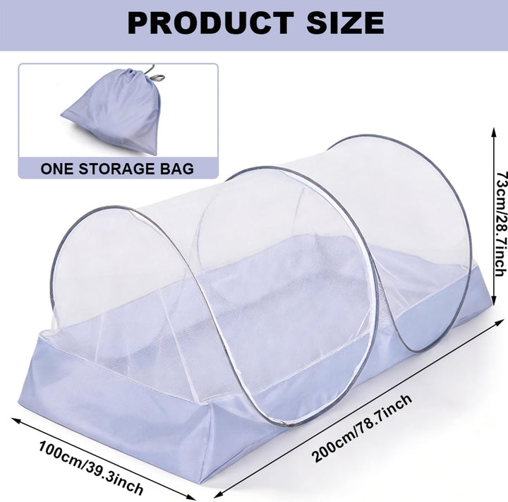 Moskitonetz Bett 200 * 100 * 73cm, Moskitonetz Reise Pop Up, Tragbares Campingzelt, Faltbares Moskit