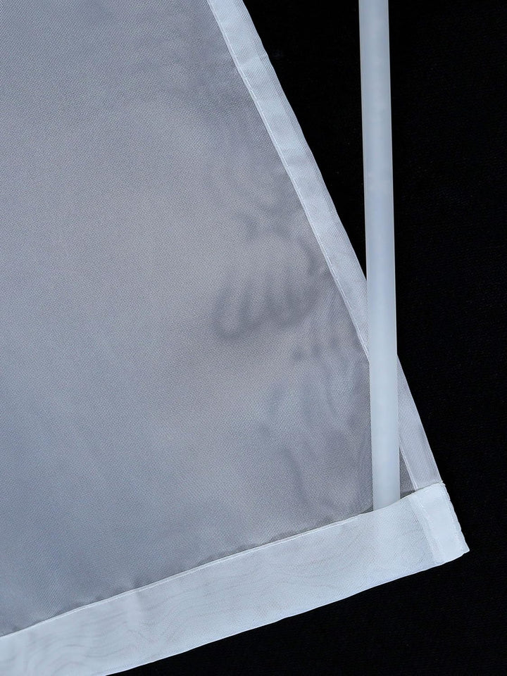 HeichkelL Schiebegardinen 2er-Set Einfarbige Flächenvorhänge Gardine Voile Halbtransparenter Schiebe