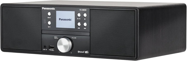 Panasonic SC-DM202EG-K Kompaktes Micro HiFi Stereosystem mit CD, DAB+/FM Radio, USB und Bluetooth, 2