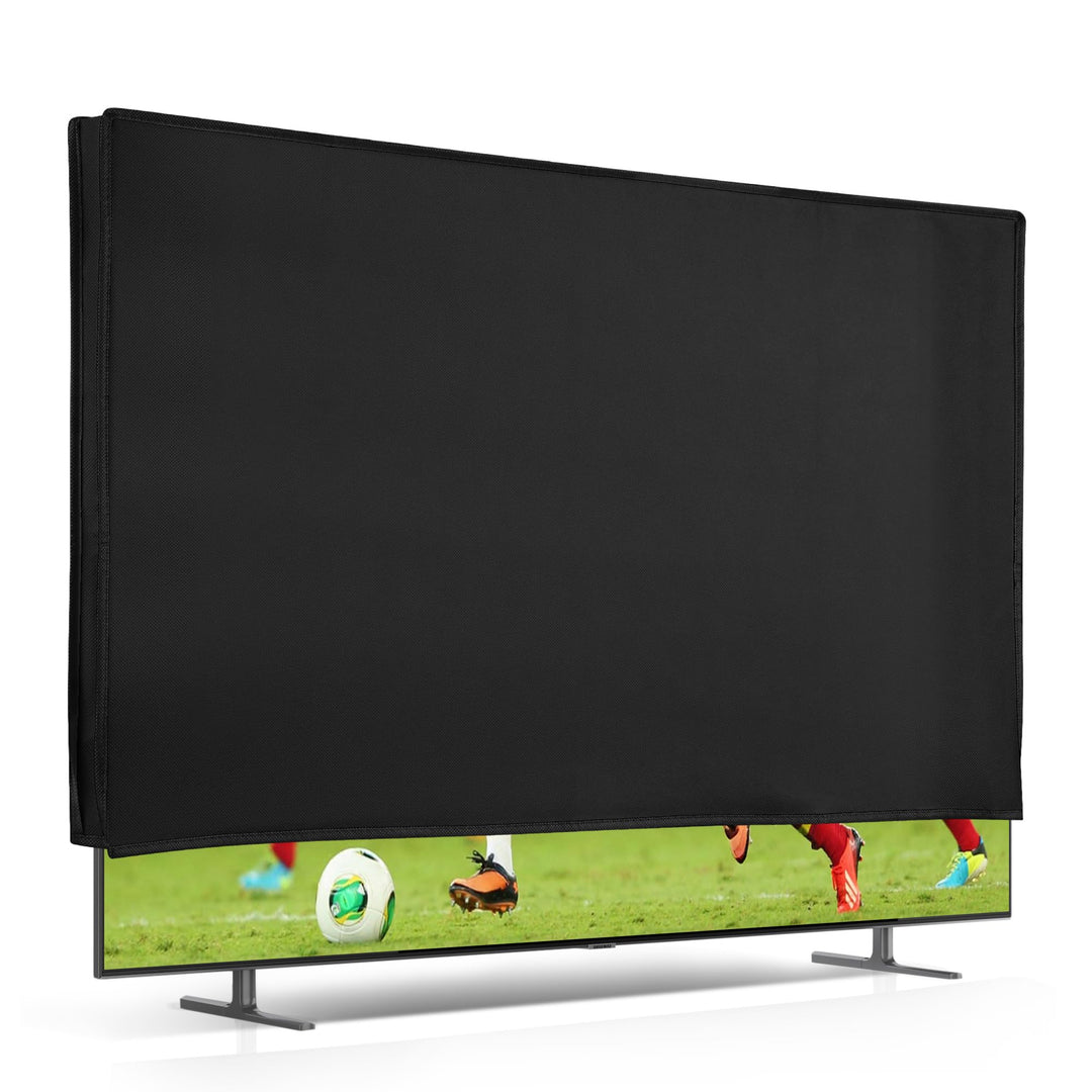 kwmobile 85" TV Hülle - Fernseher Bildschirmschutz Abdeckung - TV Bildschirm Staubschutzhülle - Schw