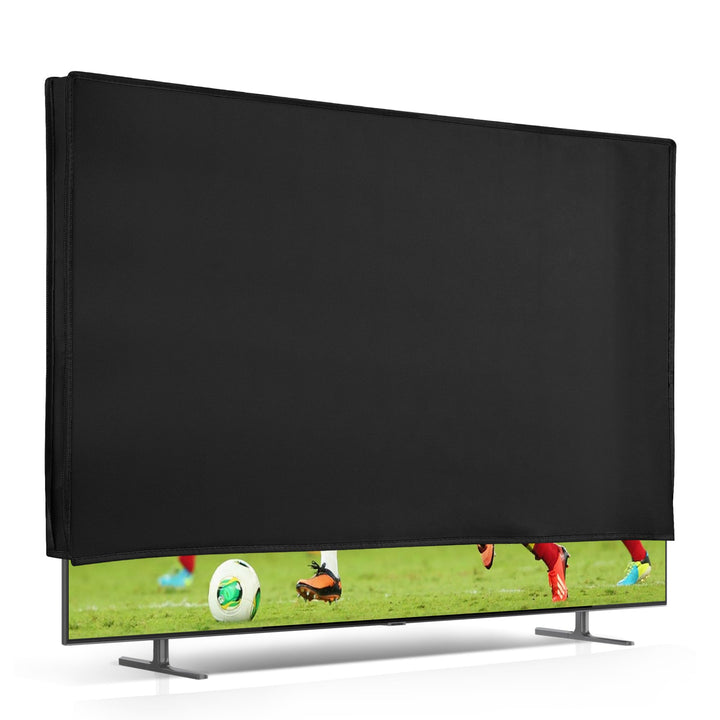 kwmobile 85" TV Hülle - Fernseher Bildschirmschutz Abdeckung - TV Bildschirm Staubschutzhülle - Schw