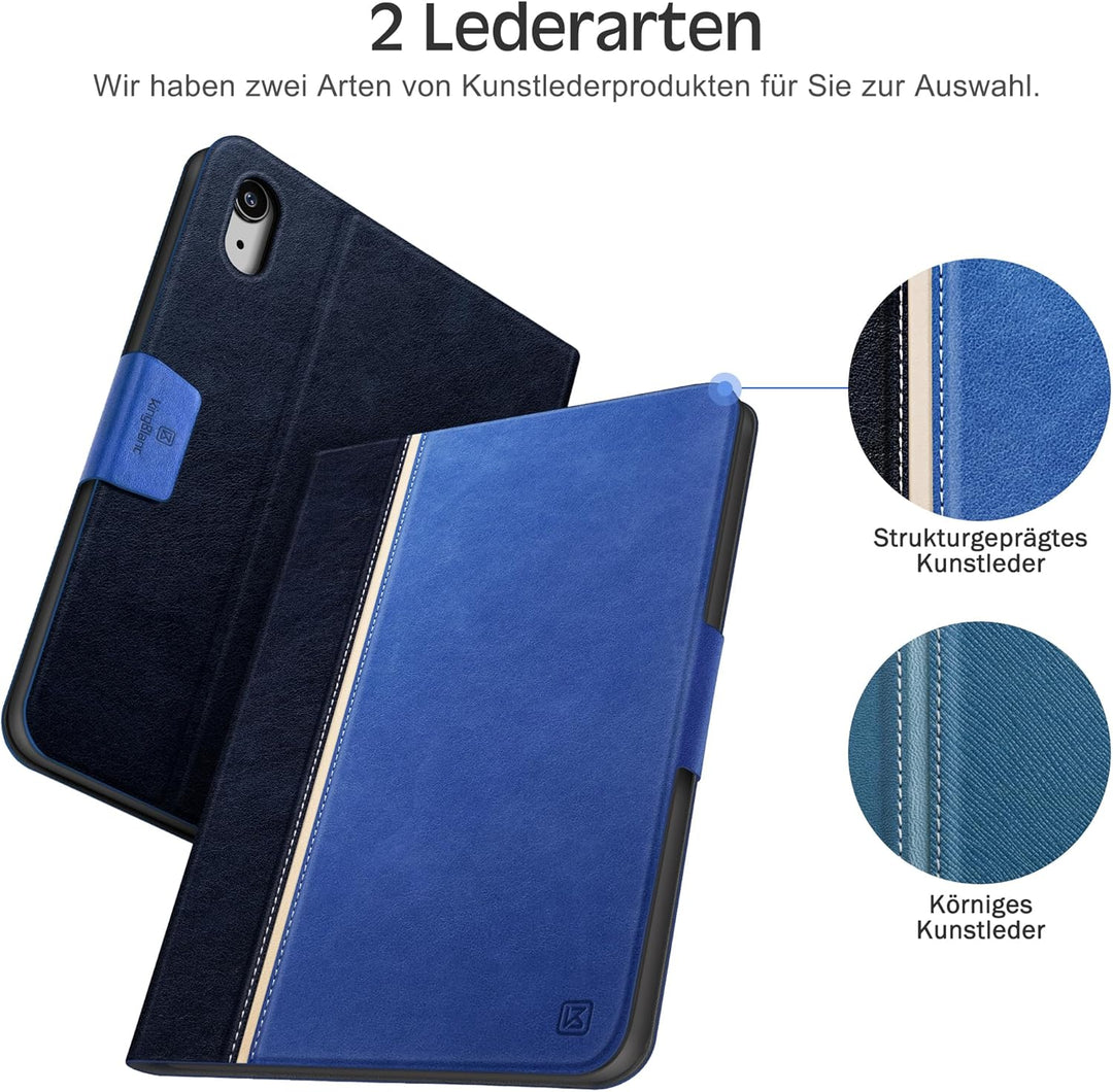 KingBlanc für iPad mini 7 Hülle (A17 Pro) 8,3 Zoll 2024, iPad mini 6 Hülle 2021 mit Stifthalter, Veg