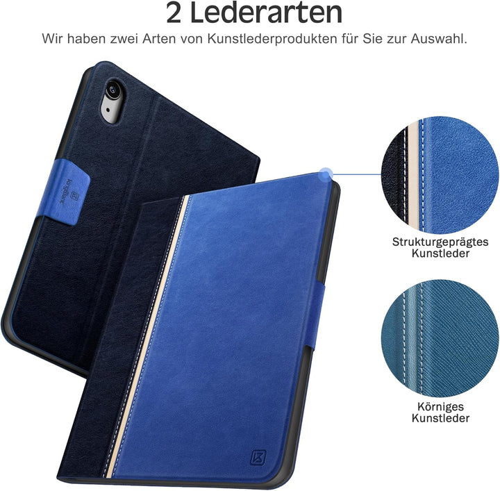KingBlanc für iPad mini 7 Hülle (A17 Pro) 8,3 Zoll 2024, iPad mini 6 Hülle 2021 mit Stifthalter, Veg