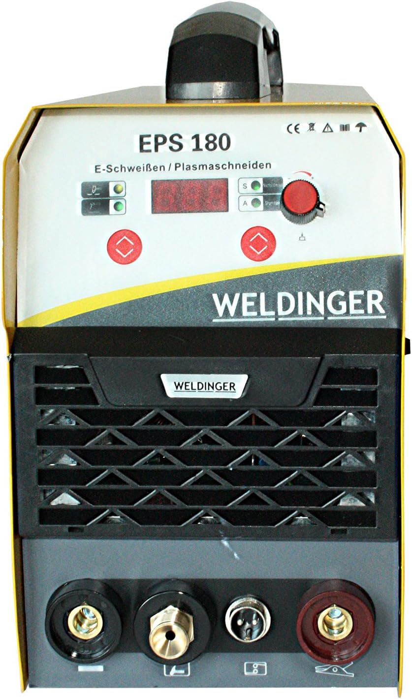 WELDINGER EPS180 Elektroden-Schweissinverter + Plasmaschneider Kombigerät 180A/45 A 5 Jahre Garantie