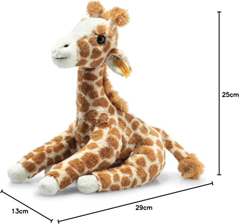 Steiff Gina Giraffe - 25 cm - Kuscheltier - Hellbraun gefleckt, Honey Yellow, 067631