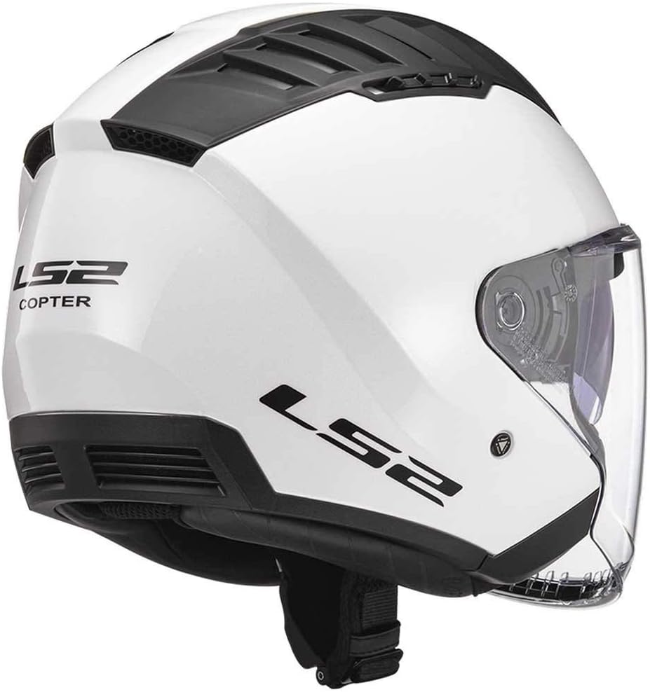 LS2, Jet-Motorradhelm Copter SOLID White, XS, XS