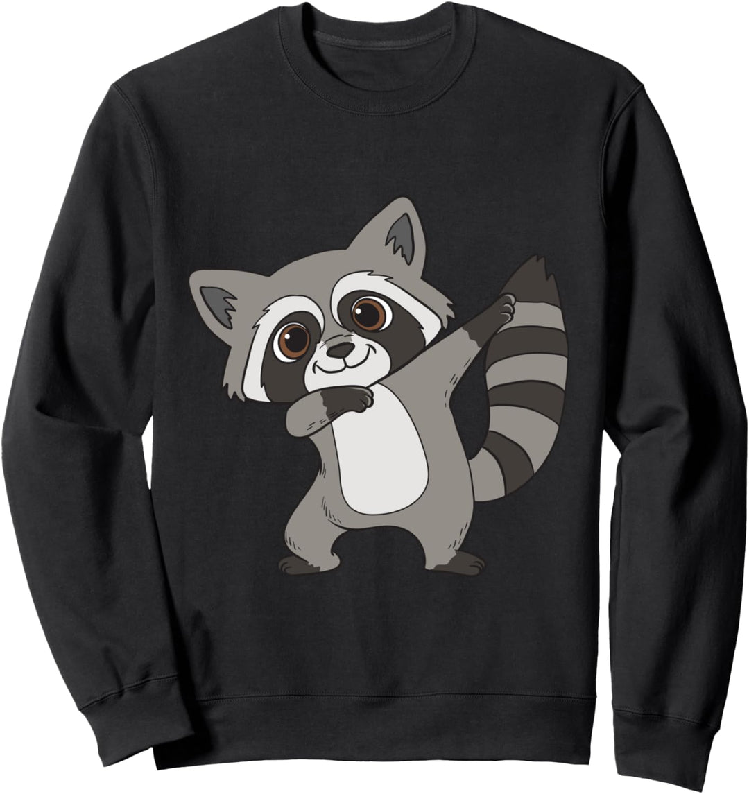 Waschbär Dabbing Raccoon I Waschbären Tanzen I Tänzer Sweatshirt