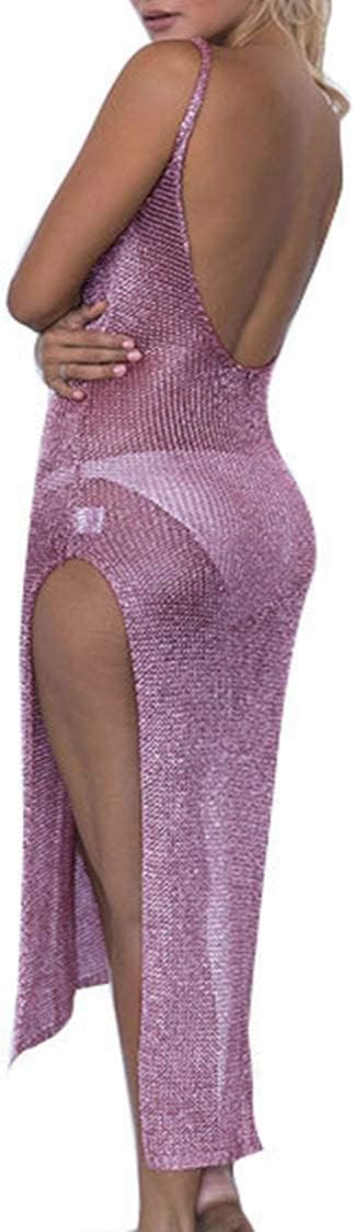 JFAN Damen Strandponcho Strandkleid V-Ausschnitt Sommerstrand Cover Up Kleines Kleid Einheitsgrösse