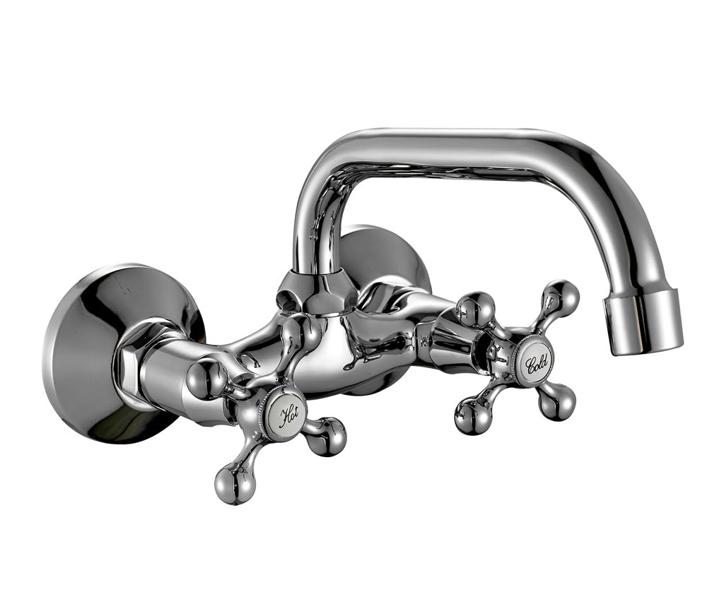 AQG Athos Wandarmatur für Spüle, klassisch, Vintage, Küche, elegantes Design und hervorragende Funkt