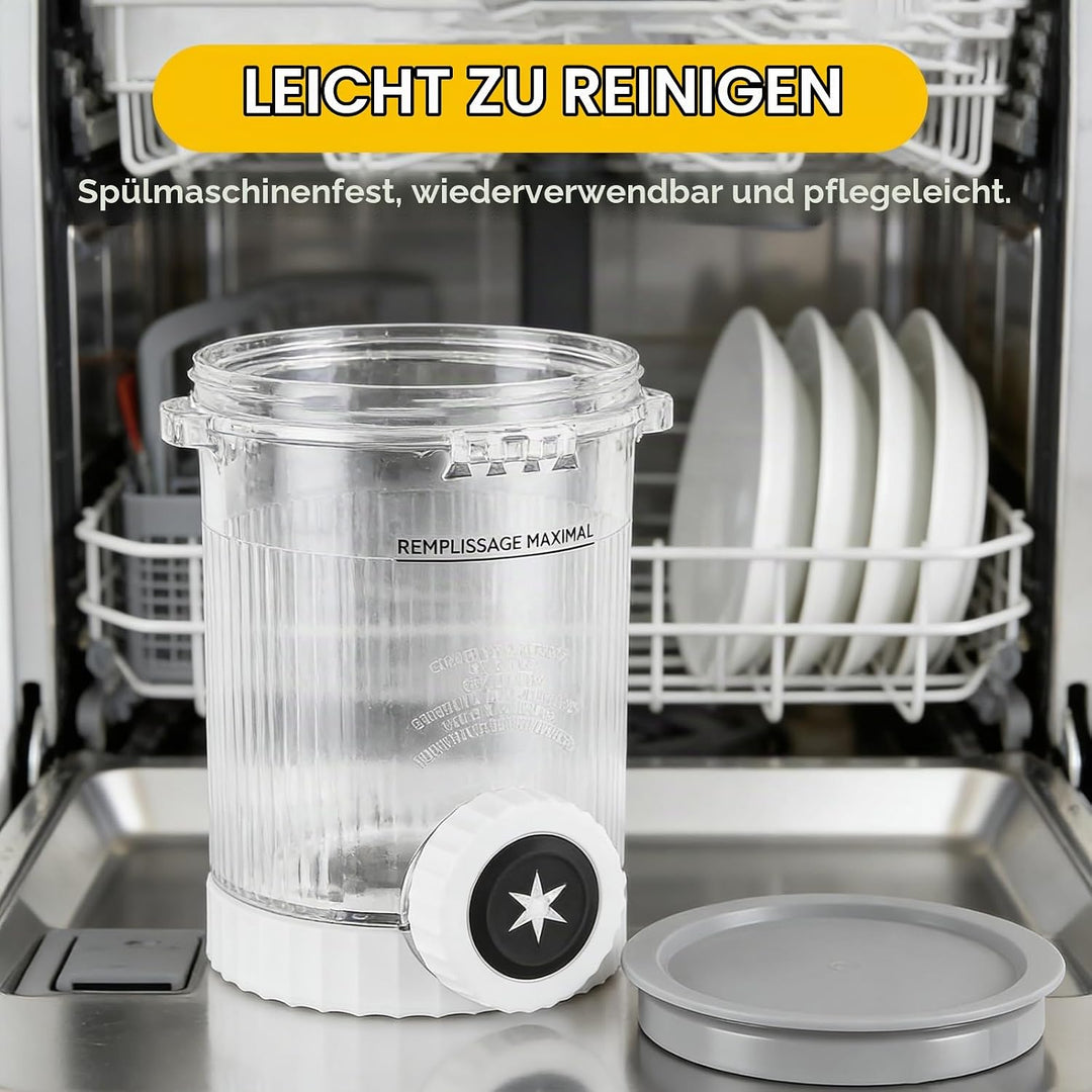 4 Stück Eisbehälter 480 ml für Ninja Swirl NC700 / NC701EU, Eiscreme Behälter für Ninja Eismaschine
