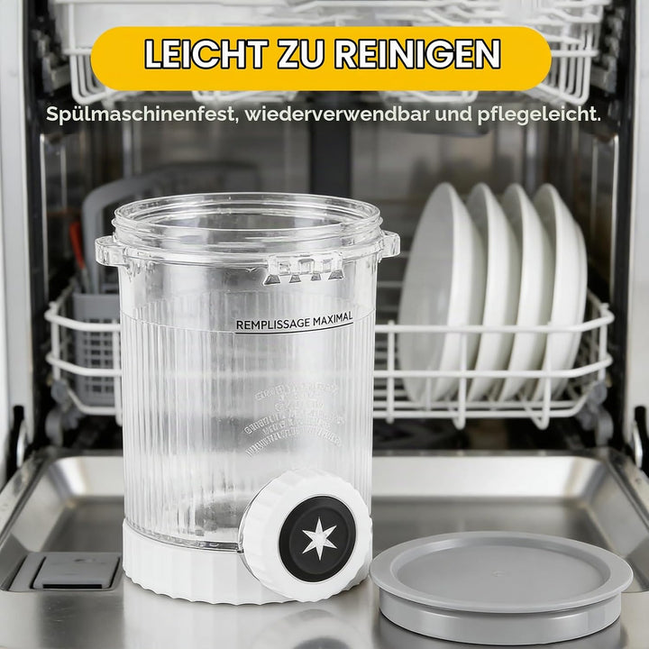 4 Stück Eisbehälter 480 ml für Ninja Swirl NC700 / NC701EU, Eiscreme Behälter für Ninja Eismaschine