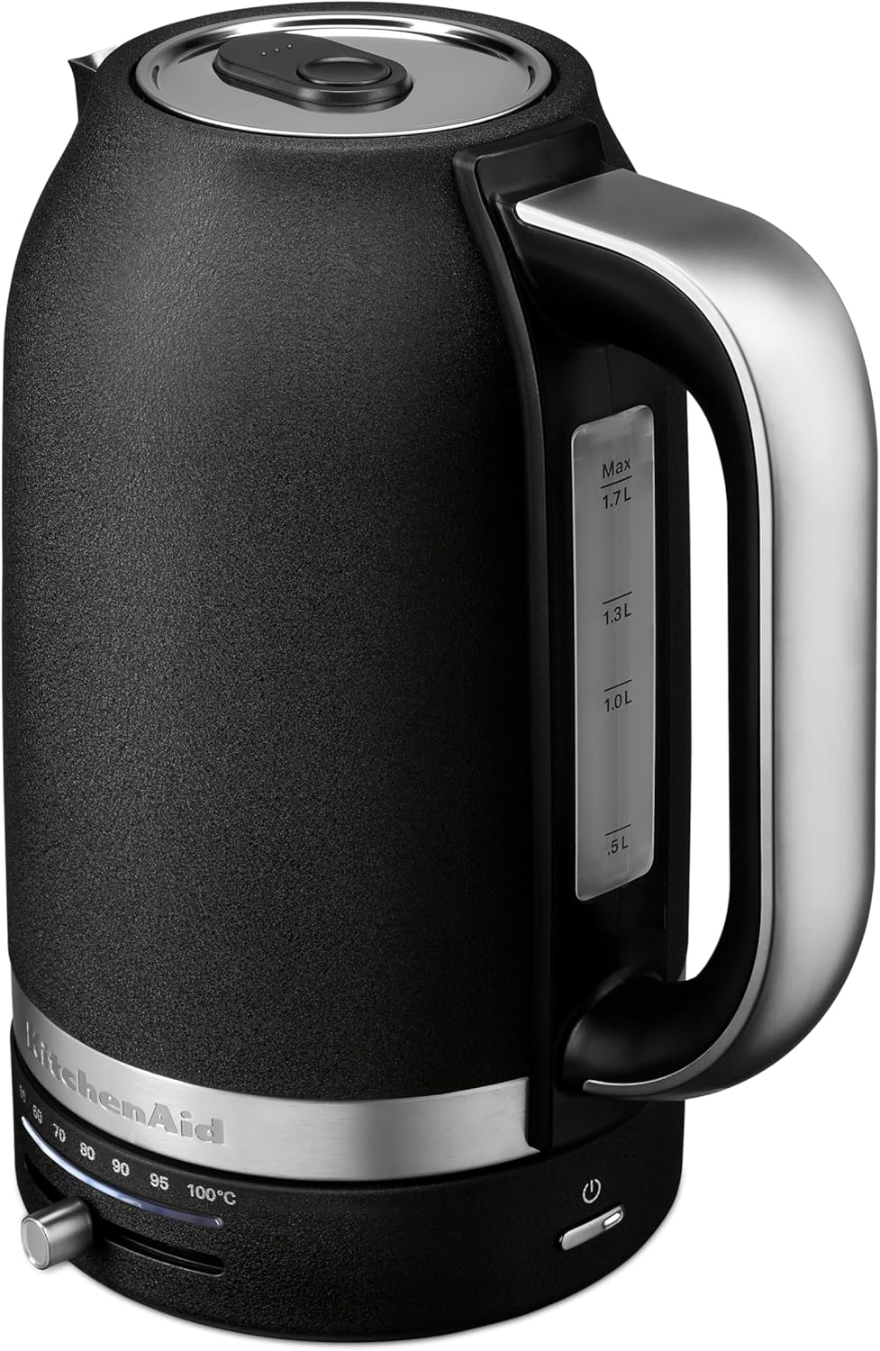 KitchenAid 5KEK1701EBK Wasserkocher 1,7 L mit digitaler Temperatureinstellung (50°C-100°C), Warmhalt