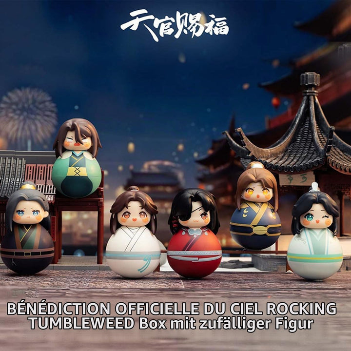 Heaven Official Blessing Tumbler Blind Box Hua Cheng Xie Lian Chibi Figure Anime Tilting Doll Gift (