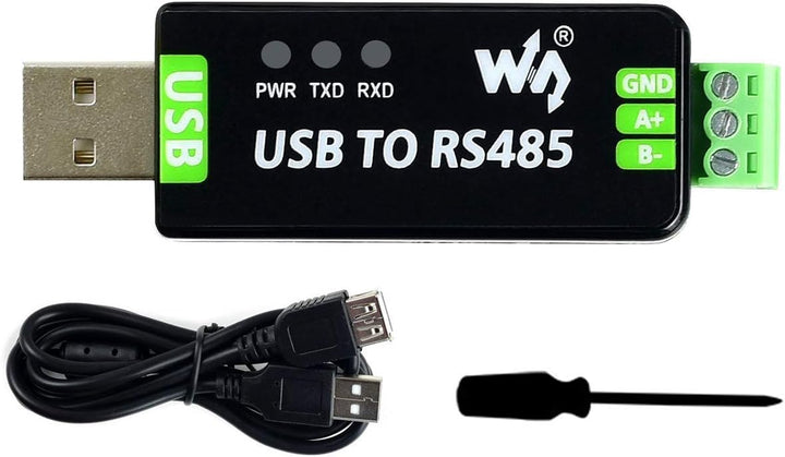 Waveshare Industrial USB to RS485 Converter with original FT232RL 300-921600bps Baudrate Built-in Em