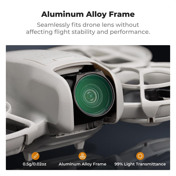 K&F Concept CPL Filter Kompatibel mit DJI NEO, Polfilter, Multi Beschichtung HD Optical Glass Alumin