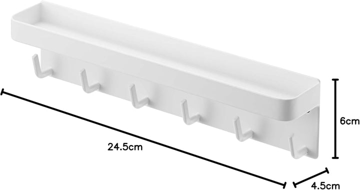 Magnetic key hook with tray - Smart - white Weiss, Weiss
