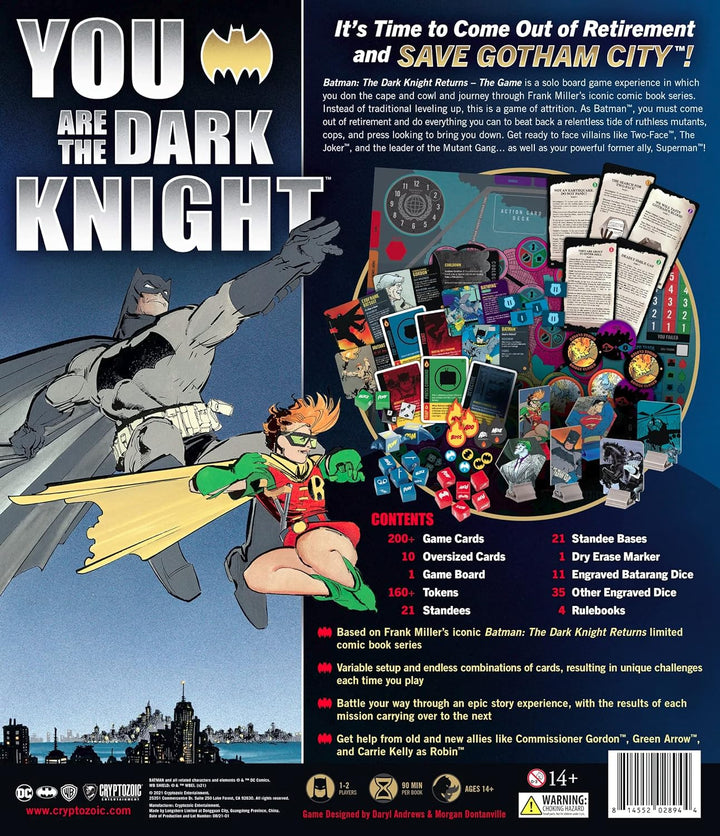Cryptozoic - Batman: The Dark Knight Returns - The Game (Basic Edition) - Solo Brettspiel-Erlebnis -