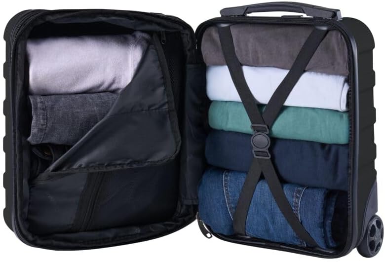 Cabin Max Anode 40x30x20 erweiterbar 40x30x25 cm Hardscalen Handgepäck Trolley-Koffer für Untersitz,