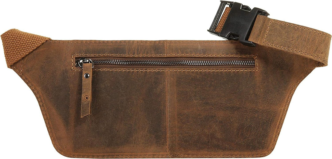 LANDLEDER Gürteltasche ECHT LEDER braun Unisex - Erwachsene, Damen, Herren
