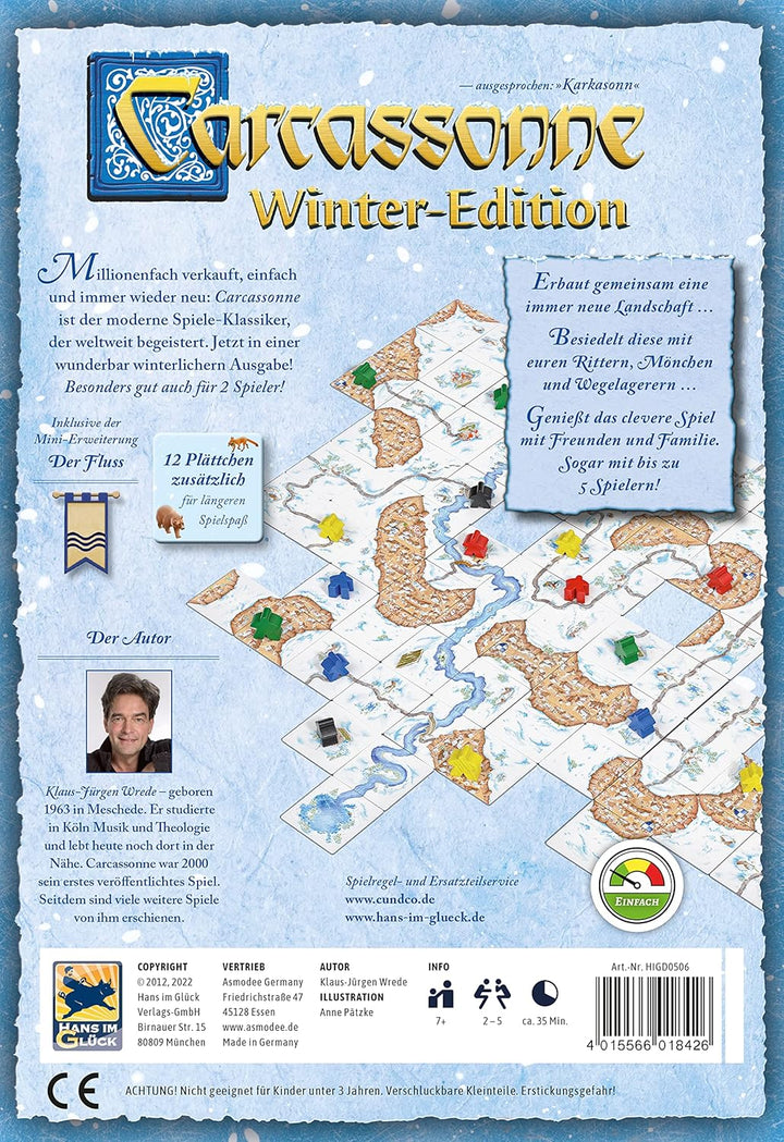 Hans im Glück | Carcassonne Winter-Edition | Familienspiel | Brettspiel | 2-5 Spieler | Ab 7+ Jahren