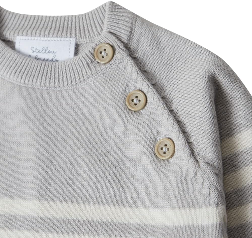 Stellou & friends Strickpullover für Jungen und Mädchen I Hochwertige Baby-Kleidung aus 100% Baumwol