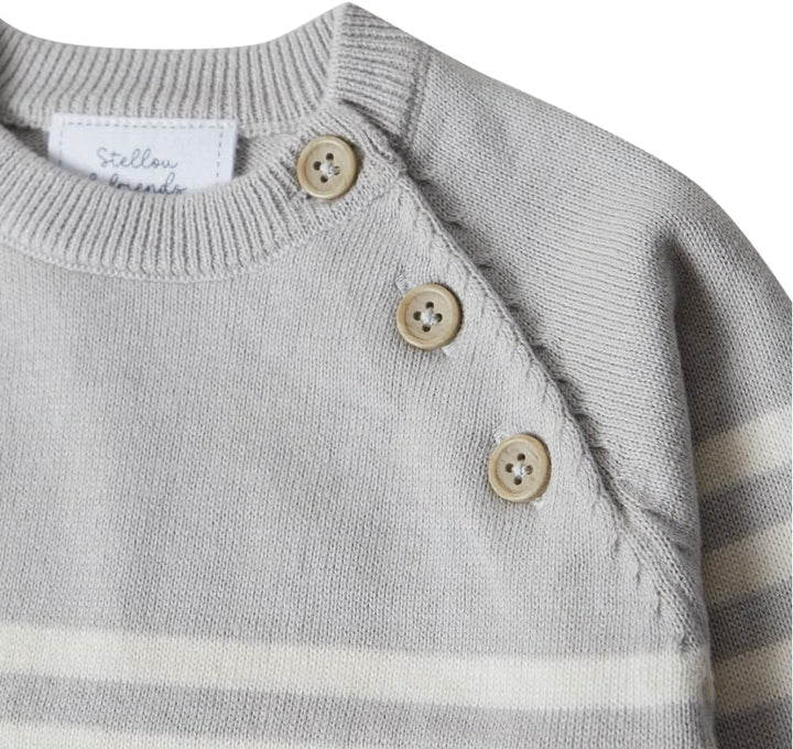 Stellou & friends Strickpullover für Jungen und Mädchen I Hochwertige Baby-Kleidung aus 100% Baumwol