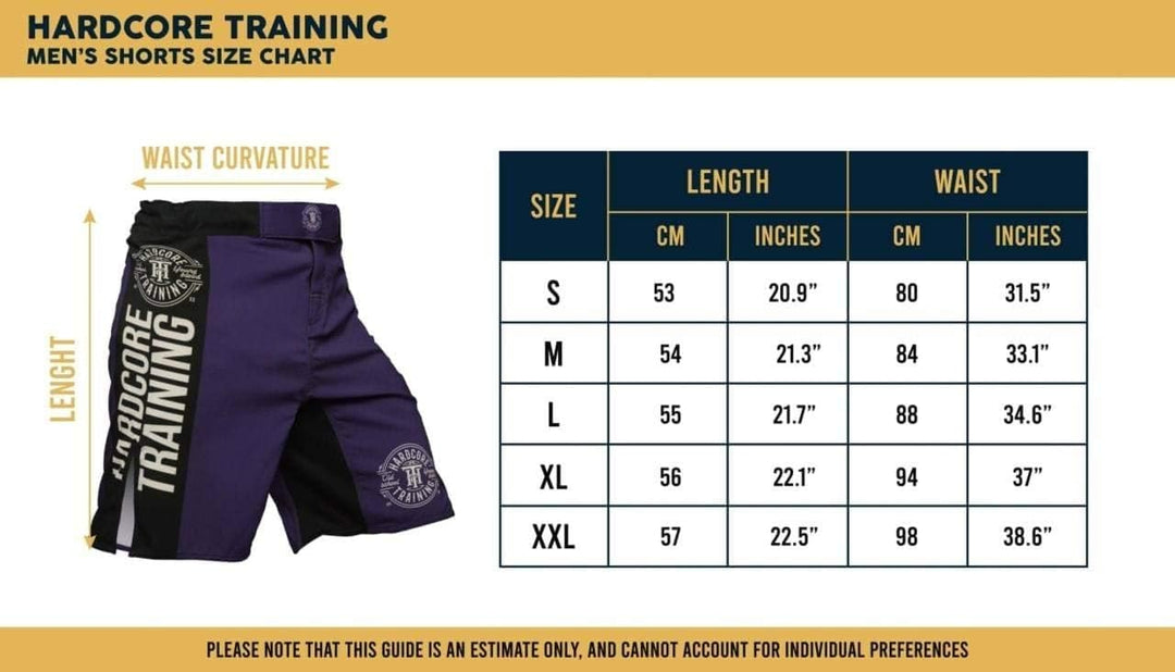 Hardcore Training Fight Shorts Kurze Hose Herren MMA BJJ Grappling Fitness Boxen Muay Thai No Gi S B