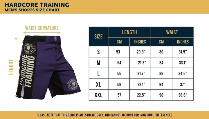 Hardcore Training Fight Shorts Kurze Hose Herren MMA BJJ Grappling Fitness Boxen Muay Thai No Gi S B
