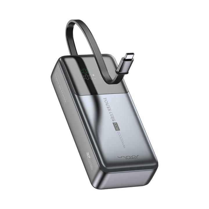 Powerbank 20000mAh mit 100W PD Schnellladung, LED Taschenlampe, 2‑Port Ladegerät für iPhone 15/14, S