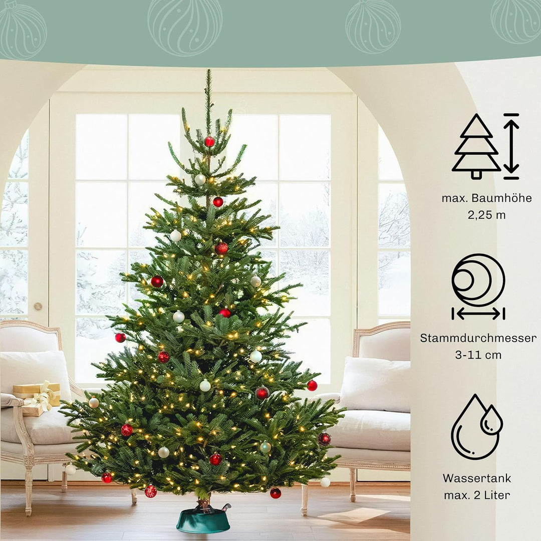 Christmas-World Christbaumständer, Modell Taunus, für Baumhöhe bis 2,25 m, Weihnachtsbaumständer Tan