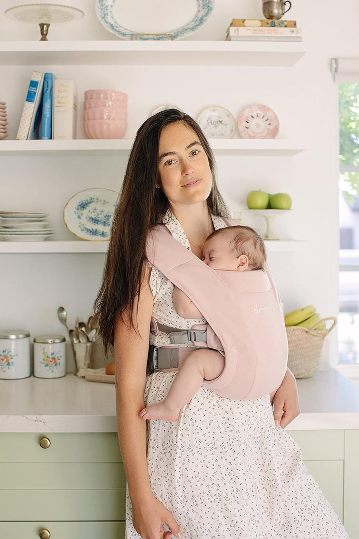 Ergobaby Babytrage für Neugeborene ab Geburt Extra Weich, Embrace Bauchtrage Baby-Tragetasche Ergono