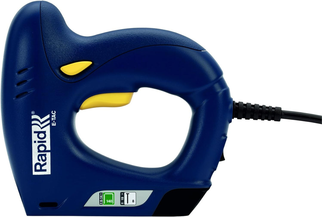 Rapid Elektrotacker E-tac, Tacker für Holz und Folien, Leicht, für Klammern Typ 140, 6-14mm und Näge