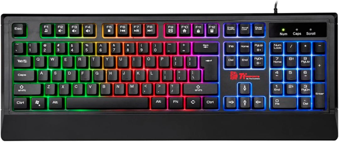 Tt Esports/Thermaltake Challenger Combo RGB (GER) | Tastatur-Maus-Set | Ergonomisch | rechts-und lin