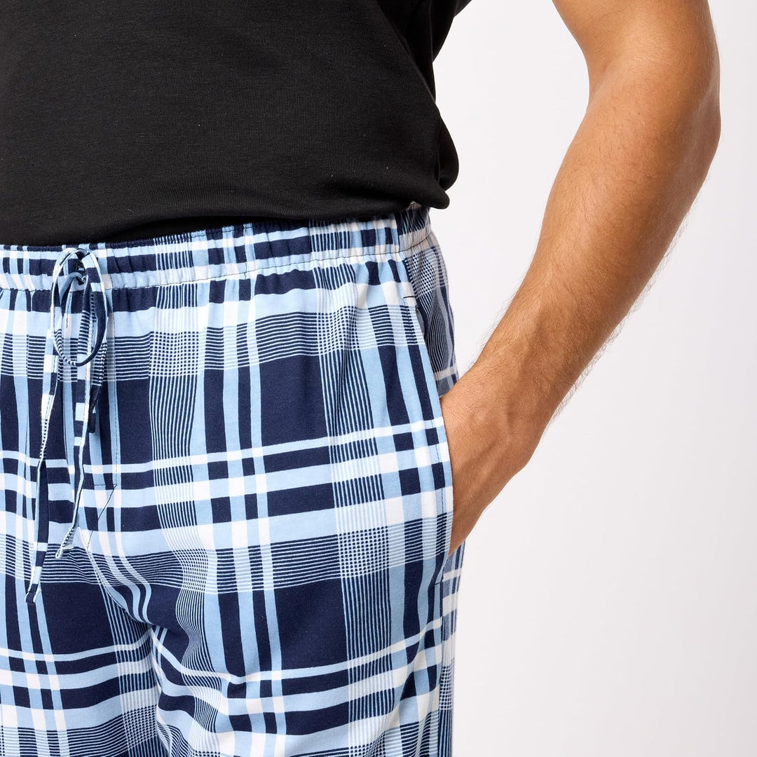 Timone Herren Schlafanzugshose Leichte Pyjamahose aus Baumwolle Nachtwäsche TPP-001 M Muster-19 (955