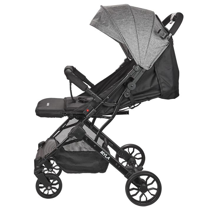 Kompakter Kinderwagen ZOE ab 6 Monaten - 22 Kg max, leicht und wendig - einhändig faltbar - Beindeck