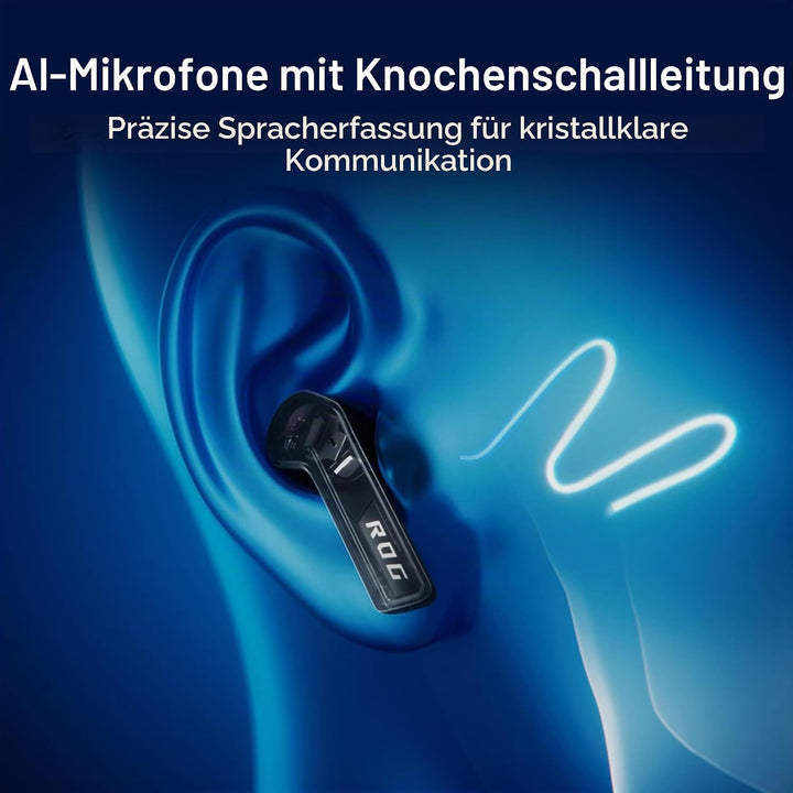 ASUS ROG Cetra True Wireless SpeedNova Black RGB In-Ear Gaming Kopfhörer (ROG SpeedNova Wireless-Tec