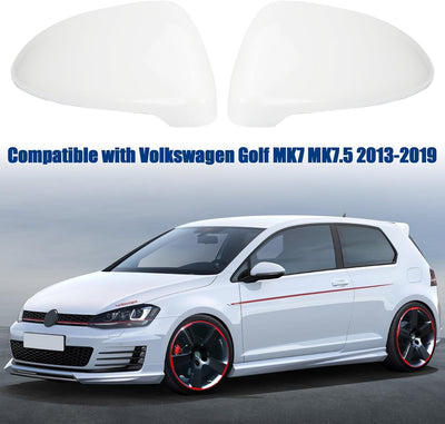 1 Paar Spiegelabdeckungen Ersatz für VW Golf MK7 MK7.5 R GTD VII 2013-2018, Auto Spiegelkappen Ausse